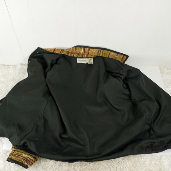 Art to Wear Boho Embroidered Applique Floral Jacket Drapers & Damon Medium EUC - Picture 10 of 12